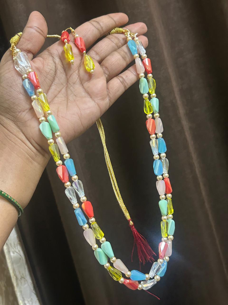 Multi-Color Layered Monalisa Beads Haram Set