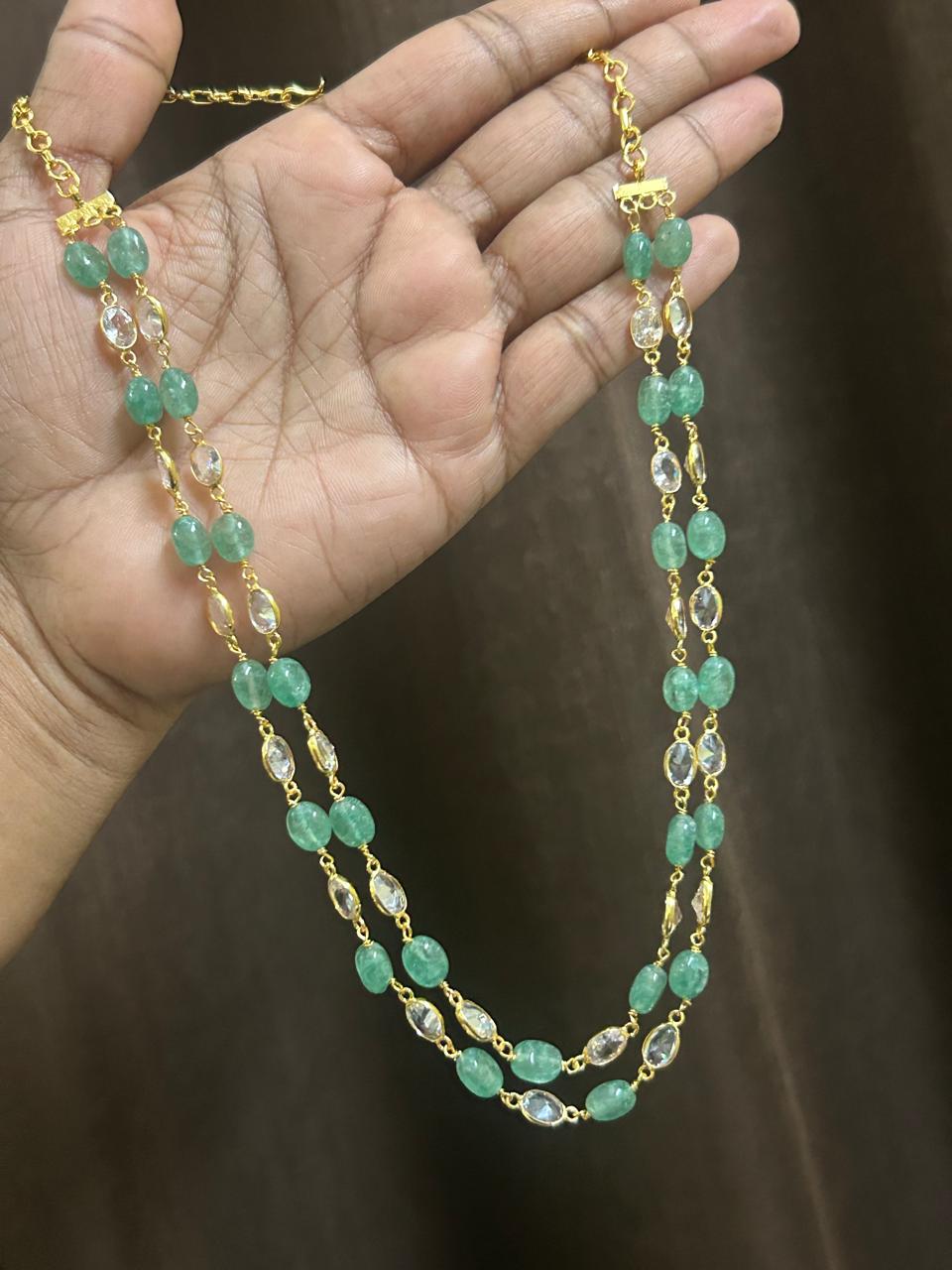 Double-Layer Polki Bead Haram