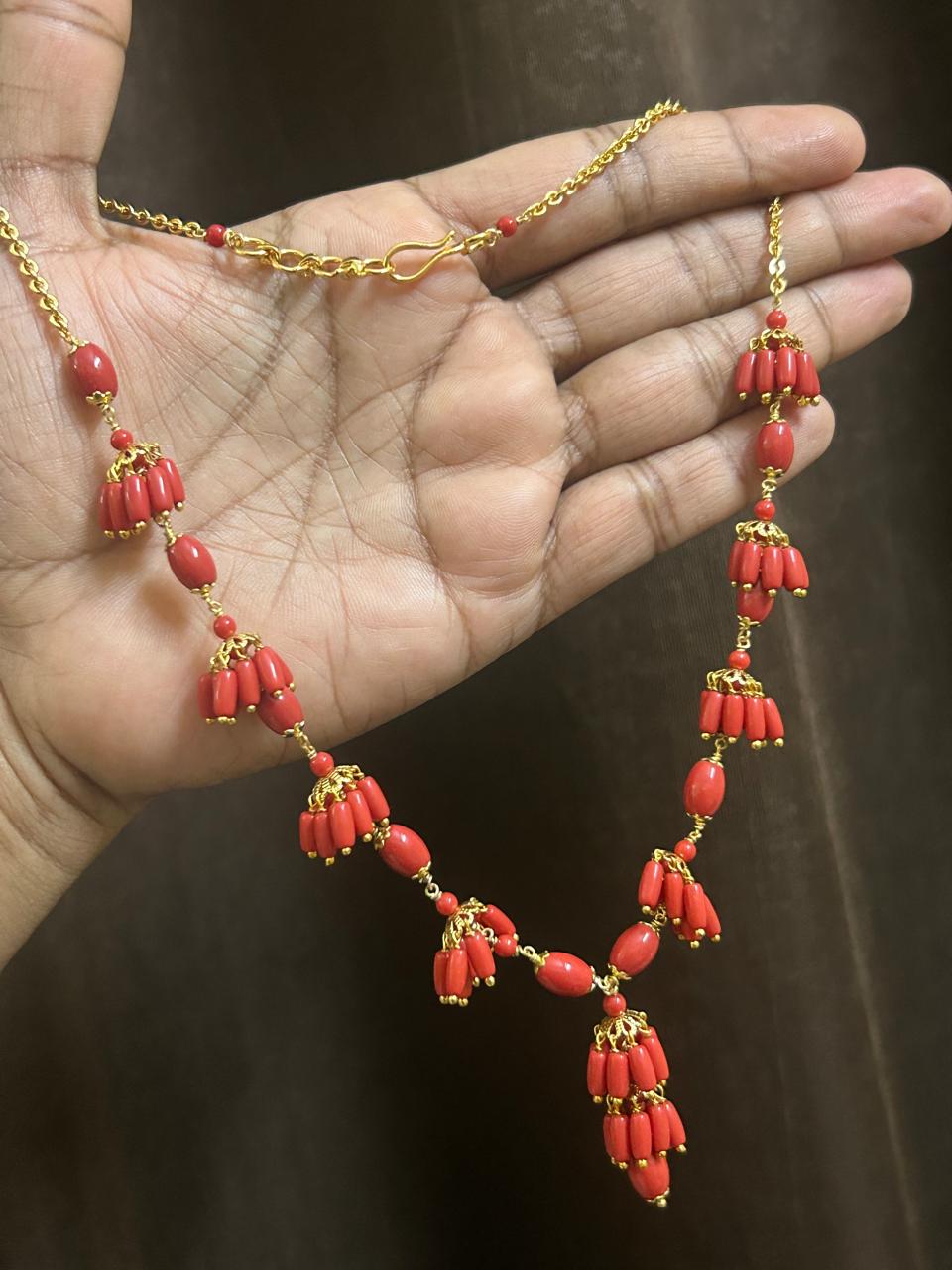 Coral Cap Chain (Handmade)