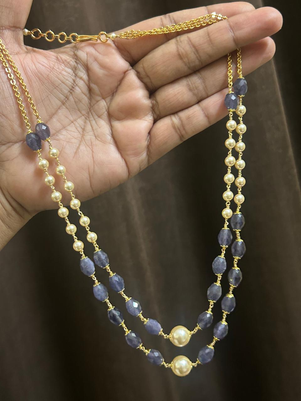 Double-Layer Pearl Festive Haram