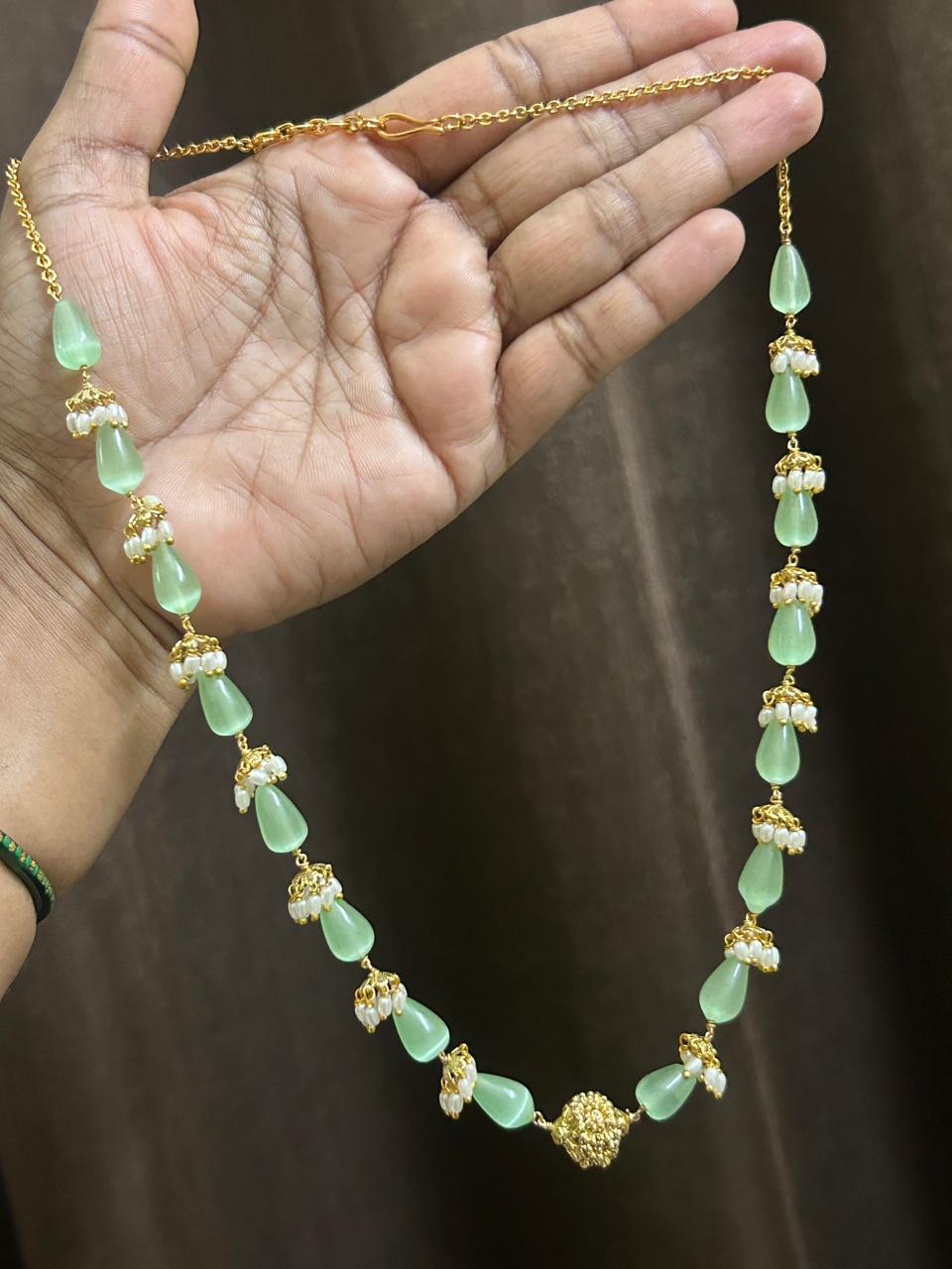 Mint Green Monalisa Bead Haram